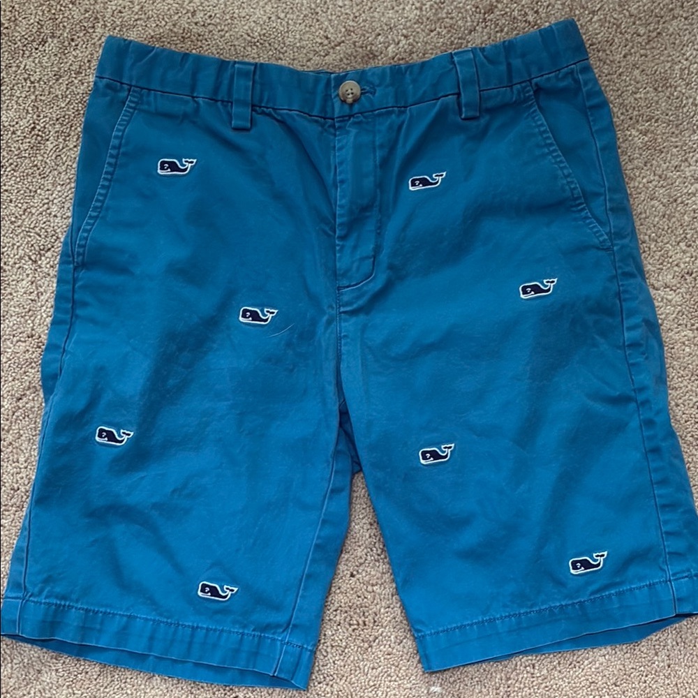 Vineyard Vines Boy’s Blue Embroidered Bermuda Shorts - Picture 1 of 5